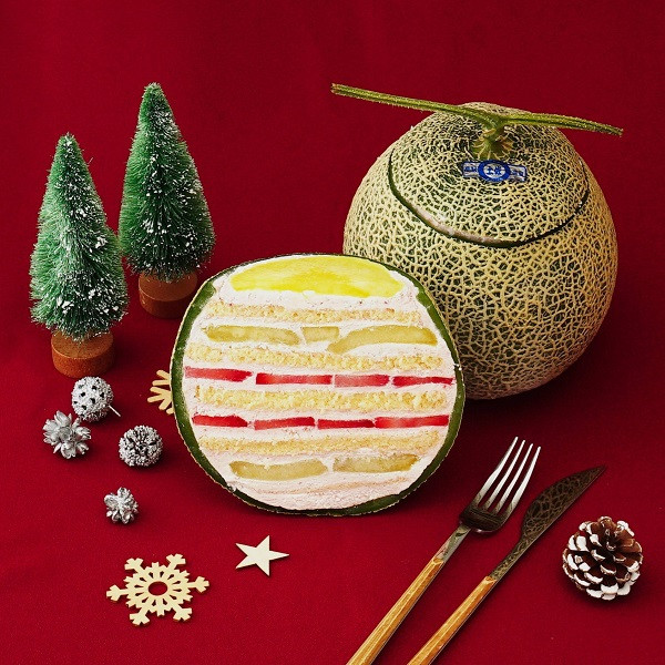 ベリー×メロン クリスマスまるごとメロンケーキ クリスマス2023
