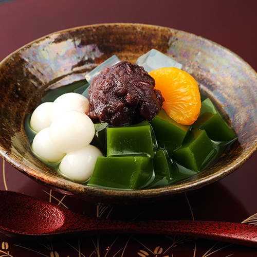 宇治抹茶あんみつ 4個 箱入り【送料込み】