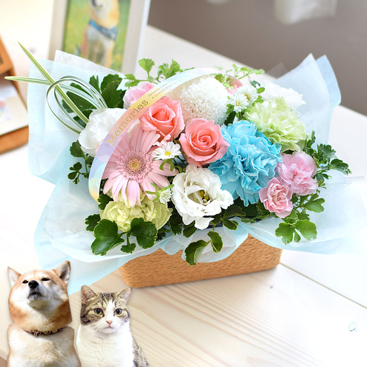 ペットに贈る お供え生花アレンジメント「ciel-シエル」