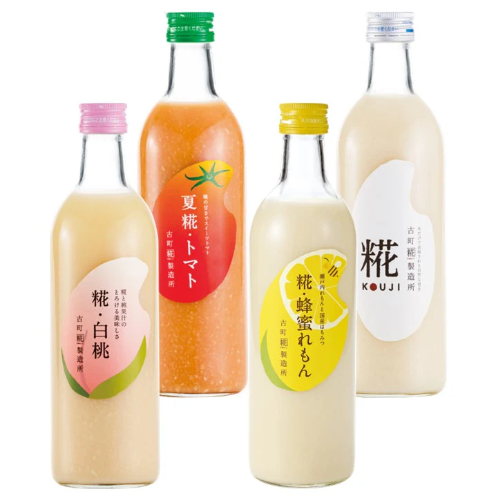 【お手軽4本セット】糀蜂蜜れもん/糀白桃/夏糀トマト/糀プレーン