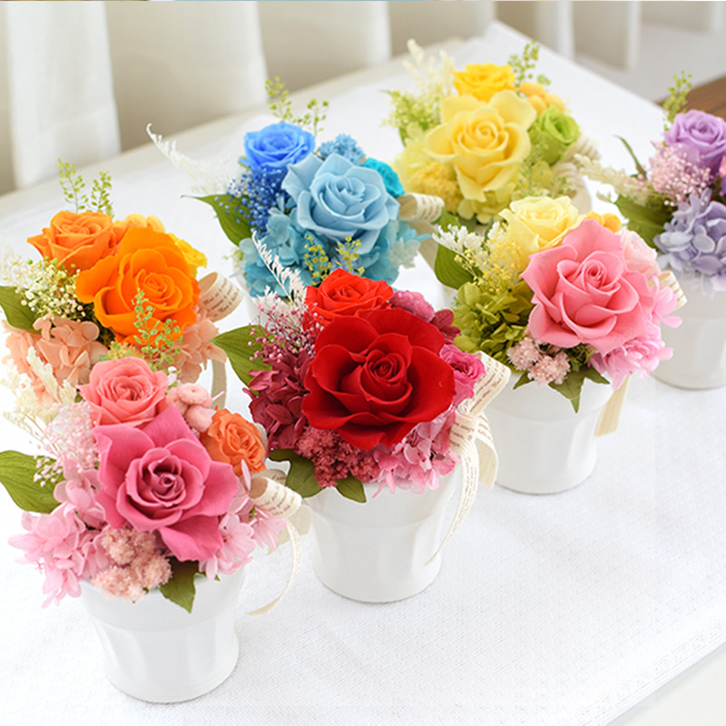 クリアケース入り！プリザーブドフラワー パレット